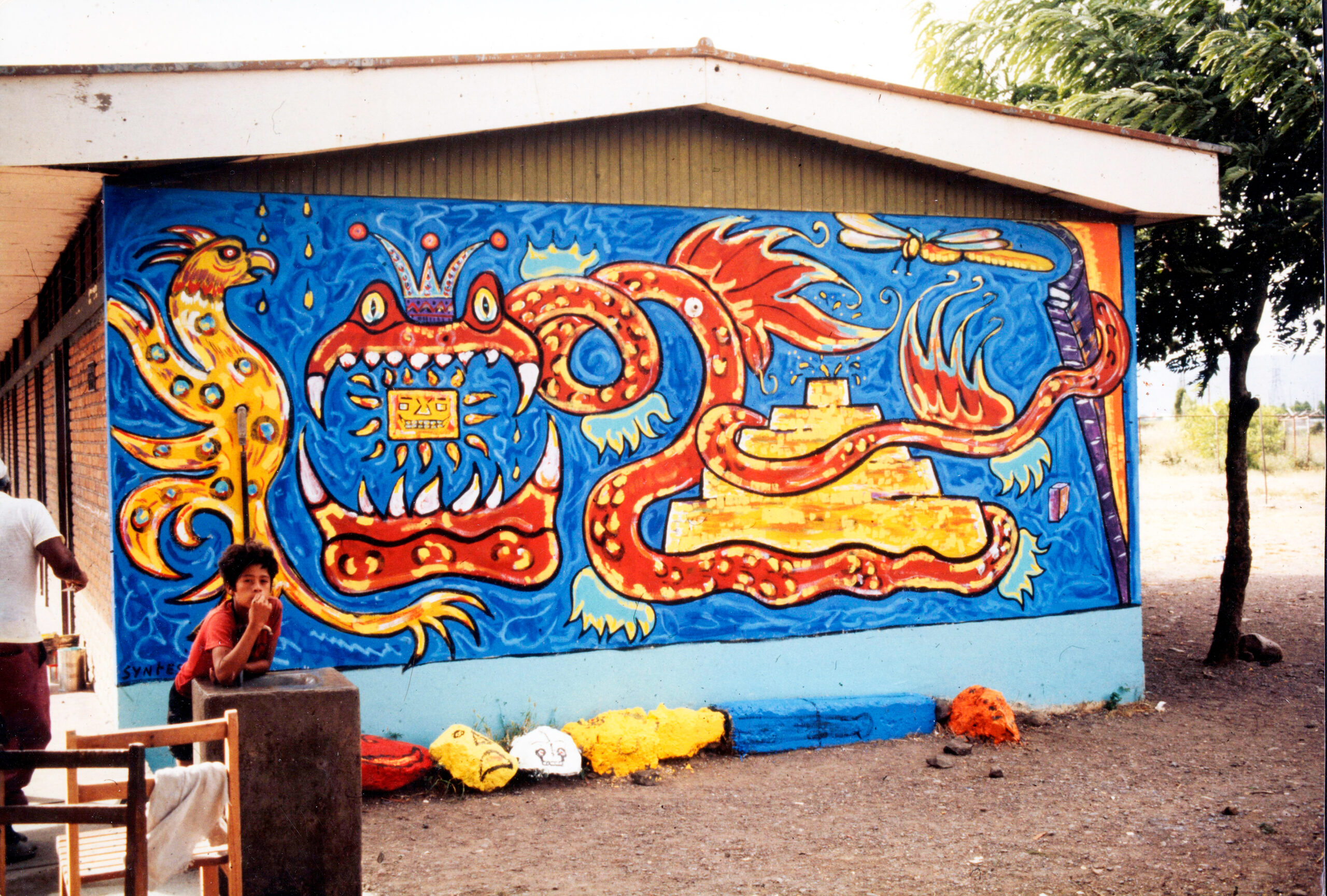 Murmaleri (Skole, Sébaco, Matagalpa bjergene, Nicaragua. Projekt Ruinas Del Gran Hotel ) Syntese. Medio december 1988.