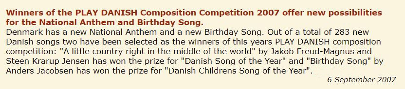 Winners of the PLAY DANISH Composition Competition 2007. SNYK.